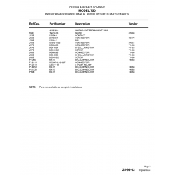 Aviation Part S2099-8 for Cessna 750 Aircraft