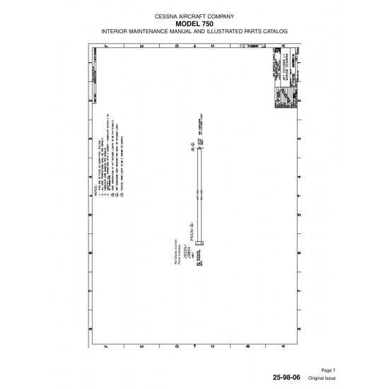 Original Issue (25-98-06) — Cessna 750 Original Issue (25-98-06) — Cessna 750