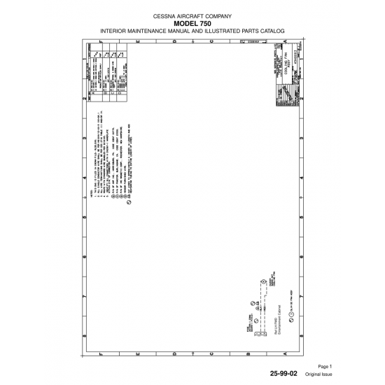Original Issue (25-99-02) — Cessna 750 Original Issue (25-99-02) — Cessna 750
