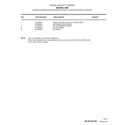 Aviation Part 4419539-2 for Cessna 680 Aircraft Aviation Part 4419539-2 for Cessna 680 Aircraft