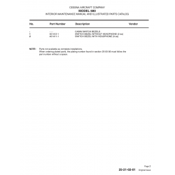 Aviation Part 401412-1 for Cessna 680 Aircraft Aviation Part 401412-1 for Cessna 680 Aircraft