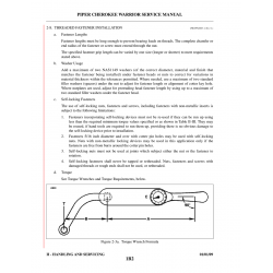 Add a maximum of two washers NAS1149 for Piper PA-28-161 Aircraft