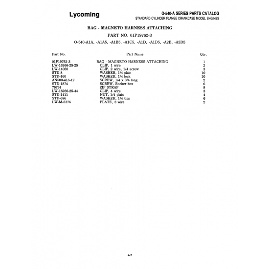 Aviation Part (01P19762-3) Aviation Part (01P19762-3)