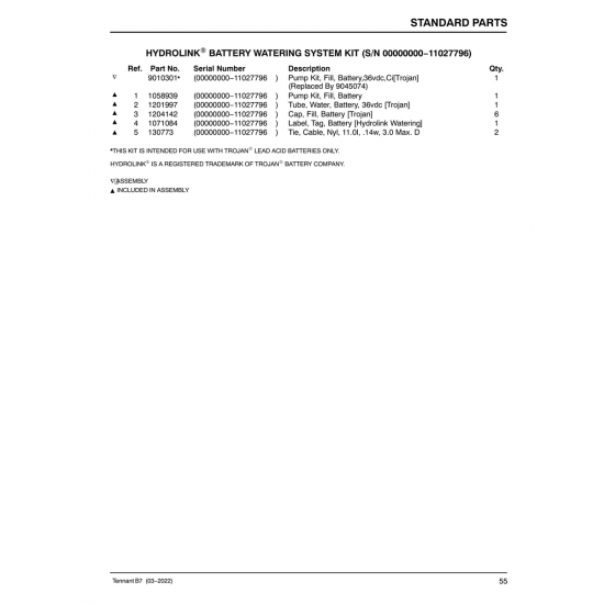 Aviation Part (1201997) — Vans Aircraft Rv 7 Aviation Part (1201997) — Vans Aircraft Rv 7