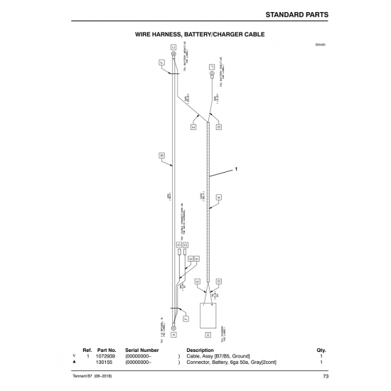 Connector, Battery, 6ga 50a, Gray[2cont] (130155) — Vans Aircraft Rv 7