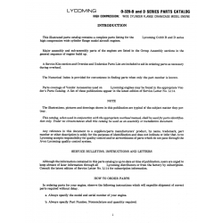 and 0 Series Parts Catalog 0-320-8 and 0 Series Parts Catalog 0-320-8
