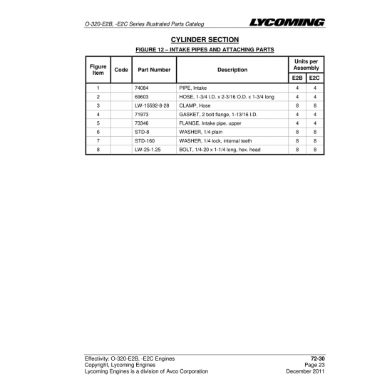 Pipe, Intake (74084) Pipe, Intake (74084)