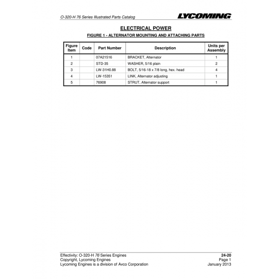 Link, Alternator adjusting (LW-15351) Link, Alternator adjusting (LW-15351)
