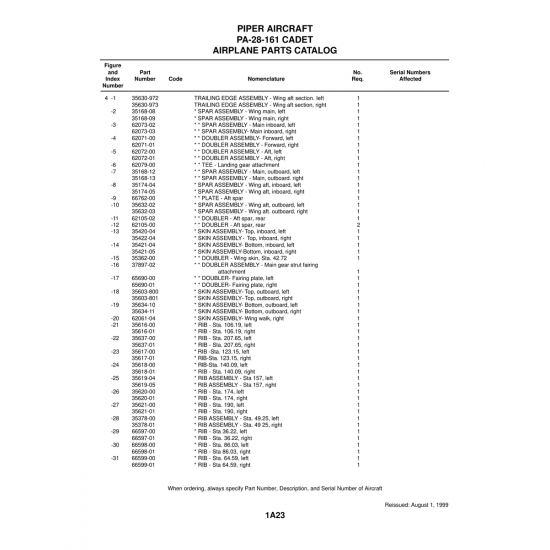 Aviation Part (35618-00) — Piper PA-28-161 Aviation Part (35618-00) — Piper PA-28-161