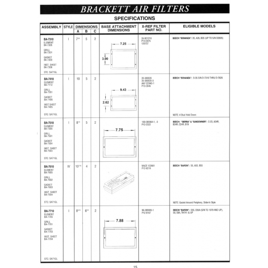 169-, -3 Beech: “sierra” & “sundowner™ (380064-1) 169-, -3 Beech: “sierra” & “sundowner™ (380064-1)