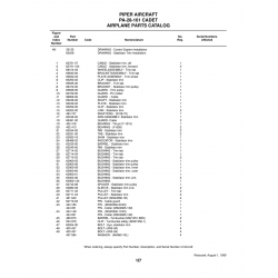 Aviation Part 65252-00 for Piper PA-28-161 Aircraft Aviation Part 65252-00 for Piper PA-28-161 Aircraft
