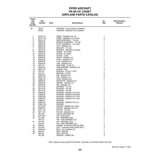 Aviation Part (65253-00) — Piper PA-28-161 Aviation Part (65253-00) — Piper PA-28-161