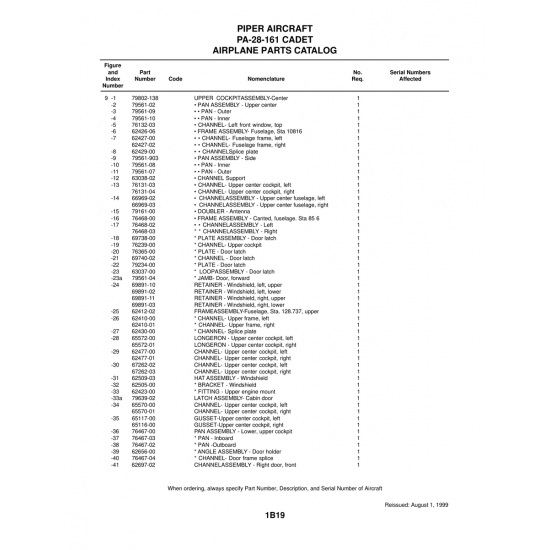 Aviation Part (79561-02) — Piper PA-28-161 Warrior Aviation Part (79561-02) — Piper PA-28-161 Warrior