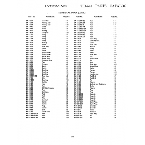 Aviation Part (LW-13146)
