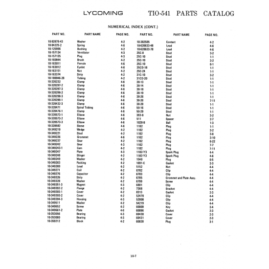Aviation Part (10-620633-78)
