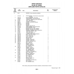 Aviation Part 35123-03 for Piper PA-28-161 Aircraft Aviation Part 35123-03 for Piper PA-28-161 Aircraft