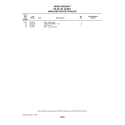 Aviation Part 35157-00 for Piper PA-28-161 Warrior Aircraft Aviation Part 35157-00 for Piper PA-28-161 Warrior Aircraft