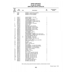 Aviation Part 99458-00 for Piper PA-28-161 Aircraft Aviation Part 99458-00 for Piper PA-28-161 Aircraft