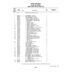 Aviation Part 19336-01 for Piper PA-28-161 Aircraft Aviation Part 19336-01 for Piper PA-28-161 Aircraft