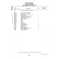 Aviation Part 79653-104 for Piper PA-28-161 Aircraft Aviation Part 79653-104 for Piper PA-28-161 Aircraft