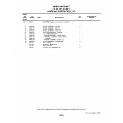 Aviation Part 35631-04 for Piper PA-28-161 Aircraft Aviation Part 35631-04 for Piper PA-28-161 Aircraft