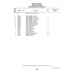 Aviation Part 87338-02 for Piper PA-28-161 Aircraft Aviation Part 87338-02 for Piper PA-28-161 Aircraft