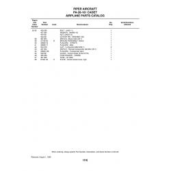 Aviation Part 35669-16 for Piper PA-28-161 Aircraft Aviation Part 35669-16 for Piper PA-28-161 Aircraft