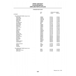 Aviation Part N8071U for Piper PA-28-161 Warrior Aircraft Aviation Part N8071U for Piper PA-28-161 Warrior Aircraft
