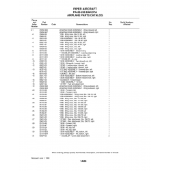 Aviation Part 38218-01 for Piper PA-28-236 Dakota Aircraft Aviation Part 38218-01 for Piper PA-28-236 Dakota Aircraft