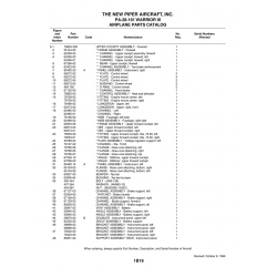 Aviation Part 85492-14 for Piper PA-28-161 Warrior Aircraft