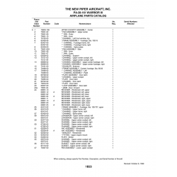 Aviation Part 69891-12 for Piper PA-28-161 Warrior Aircraft