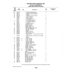 Aviation Part 68179-00 for Piper PA-28 Cherokee Aircraft Aviation Part 68179-00 for Piper PA-28 Cherokee Aircraft