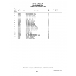 Aviation Part 35770-03 for Piper PA-28-236 Dakota Aircraft Aviation Part 35770-03 for Piper PA-28-236 Dakota Aircraft