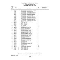 Aviation Part 76270-01 for Piper PA-28 Cherokee Aircraft Aviation Part 76270-01 for Piper PA-28 Cherokee Aircraft