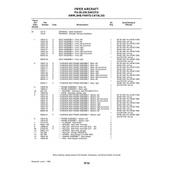 Aviation Part 79337-74 for Piper PA-28-236 Dakota Aircraft Aviation Part 79337-74 for Piper PA-28-236 Dakota Aircraft
