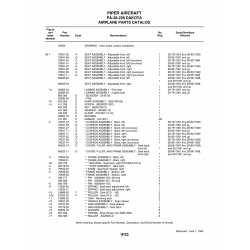Aviation Part 79591-11 for Piper PA-28-236 Dakota Aircraft Aviation Part 79591-11 for Piper PA-28-236 Dakota Aircraft