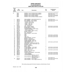 Aviation Part 79855-02 for Piper PA-28-236 Dakota Aircraft
