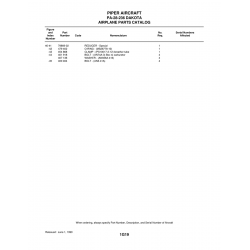 Aviation Part 79869-02 for Piper PA-28-236 Dakota Aircraft Aviation Part 79869-02 for Piper PA-28-236 Dakota Aircraft