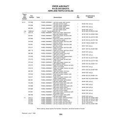 Aviation Part 79884-02 for Piper PA-28-236 Dakota Aircraft Aviation Part 79884-02 for Piper PA-28-236 Dakota Aircraft