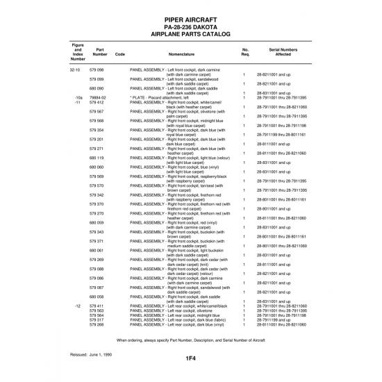 Aviation Part (79884-02) — Piper PA-28-236 Dakota Aviation Part (79884-02) — Piper PA-28-236 Dakota