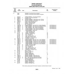 Aviation Part 79890-901 for Piper PA-28-161 Warrior Aircraft Aviation Part 79890-901 for Piper PA-28-161 Warrior Aircraft