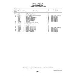 Aviation Part 86700-36 for Piper PA-28-236 Dakota Aircraft Aviation Part 86700-36 for Piper PA-28-236 Dakota Aircraft