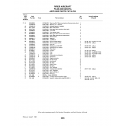 Aviation Part 87336-02 for Piper PA-28-236 Dakota Aircraft Aviation Part 87336-02 for Piper PA-28-236 Dakota Aircraft