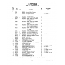 Aviation Part 87368-02 for Piper PA-28-236 Dakota Aircraft Aviation Part 87368-02 for Piper PA-28-236 Dakota Aircraft