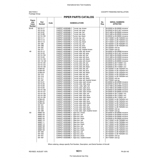 Aviation Part (67904-06) — Piper PA-28 Cherokee Aviation Part (67904-06) — Piper PA-28 Cherokee