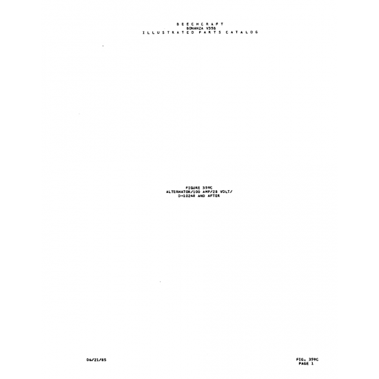 Aviation Part (0W2y85) — Beechcraft V35