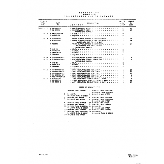 Aviation Part (102-360020-23) — Beechcraft V35 Aviation Part (102-360020-23) — Beechcraft V35