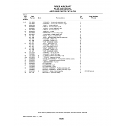 Aviation Part 65126-01 for Piper PA-28 Cherokee Aircraft