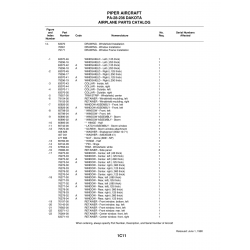 Aviation Part 63072-42 for Piper PA-28-236 Dakota Aircraft Aviation Part 63072-42 for Piper PA-28-236 Dakota Aircraft