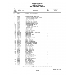Aviation Part 63901-30 for Piper PA-28 Cherokee Aircraft